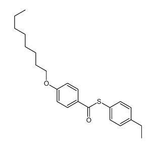 S-(4-ethylphenyl) 4-octoxybenzenecarbothioate Structure