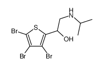 2-Isopropylamino-1-(3,4,5-tribromo-2-thienyl)ethanol Structure