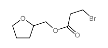 oxolan-2-ylmethyl 3-bromopropanoate结构式