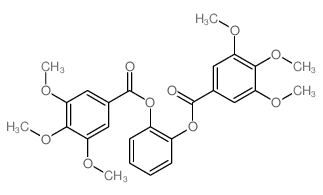 Benzoic acid,3,4,5-trimethoxy-, 1,1'-(1,2-phenylene) ester结构式