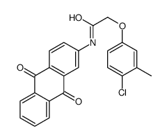 2-(4-chloro-3-methylphenoxy)-N-(9,10-dioxoanthracen-2-yl)acetamide Structure