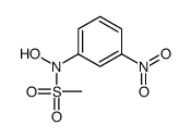 N-hydroxy-N-(3-nitrophenyl)methanesulfonamide结构式