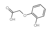Acetic acid,2-(2-hydroxyphenoxy)- Structure
