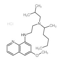 N-hexan-2-yl-N-(6-methoxyquinolin-8-yl)-N-(2-methylpropyl)ethane-1,2-diamine Structure