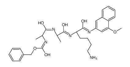 Z-Ala-Ala-Lys-4MβNA formiate salt结构式