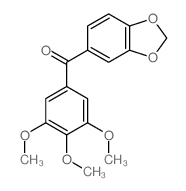 Methanone,1,3-benzodioxol-5-yl(3,4,5-trimethoxyphenyl)-结构式