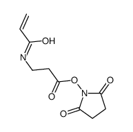 (2,5-dioxopyrrolidin-1-yl) 3-(prop-2-enoylamino)propanoate结构式