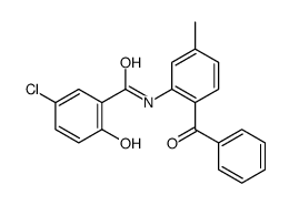 N-(2-benzoyl-5-methylphenyl)-5-chloro-2-hydroxybenzamide结构式