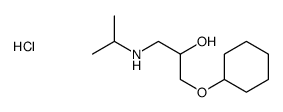 1-cyclohexyloxy-3-(propan-2-ylamino)propan-2-ol,hydrochloride Structure