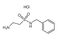 2-amino-ethanesulfonic acid benzylamide, hydrochloride结构式