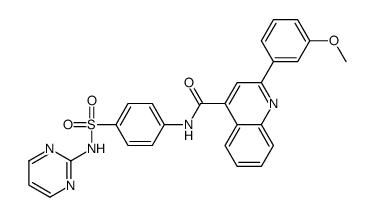 2-(3-methoxyphenyl)-N-[4-(pyrimidin-2-ylsulfamoyl)phenyl]quinoline-4-carboxamide Structure