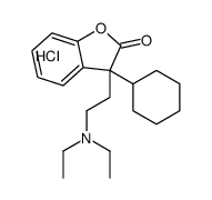 2-(3-cyclohexyl-2-oxo-1-benzofuran-3-yl)ethyl-diethylazanium,chloride结构式