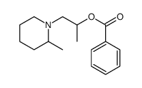 1-(2-methylpiperidin-1-yl)propan-2-yl benzoate结构式