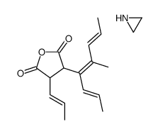 aziridine,3-[(2E,4Z,6E)-5-methylocta-2,4,6-trien-4-yl]-4-[(E)-prop-1-enyl]oxolane-2,5-dione Structure