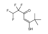 1,1,2,2-tetrafluoro-6,6-dimethyl-5-sulfanylhept-4-en-3-one结构式