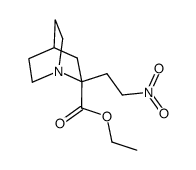 ethyl 2-(2-nitroethyl)quinuclidine-2-carboxylate结构式