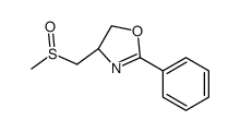 (4R)-4-[[(R)-methylsulfinyl]methyl]-2-phenyl-4,5-dihydro-1,3-oxazole Structure