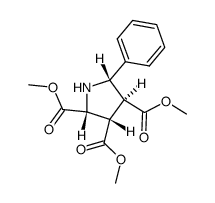 (2R,3S,4S,5S)-trimethyl 5-phenylpyrrolidine-2,3,4-tricarboxylate结构式