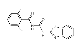 Benzamide,N-[(2-benzothiazolylamino)carbonyl]-2,6-difluoro-结构式