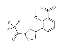 2,2,2-trifluoro-1-[3-(2-methoxy-3-nitrophenyl)pyrrolidin-1-yl]ethanone Structure