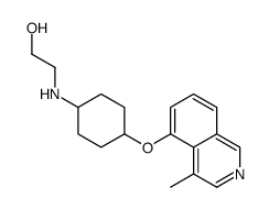 2-[[4-(4-methylisoquinolin-5-yl)oxycyclohexyl]amino]ethanol结构式