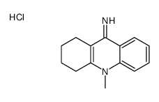 10-methyl-1,2,3,4-tetrahydroacridin-10-ium-9-amine,chloride结构式