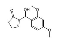2-[(2,4-dimethoxyphenyl)-hydroxymethyl]cyclopent-2-en-1-one结构式