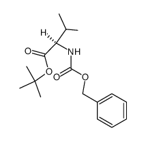 (R)-2-Benzyloxycarbonylamino-3-methyl-butyric acid tert-butyl ester Structure