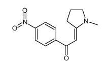 2-(1-methylpyrrolidin-2-ylidene)-1-(4-nitrophenyl)ethanone结构式