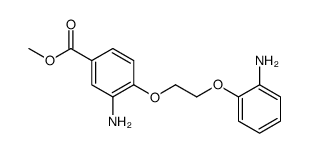 methyl 3-amino-4-[2-(2-aminophenoxy)ethoxy]benzoate结构式