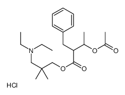 [3-(3-acetyloxy-2-benzylbutanoyl)oxy-2,2-dimethylpropyl]-diethylazanium,chloride结构式