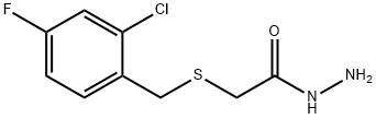 2-[(2-氯-4-氟-苯基)甲基硫基]乙烷肼结构式