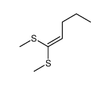 1,1-bis(methylsulfanyl)pent-1-ene Structure