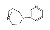 1,4-Diazabicyclo[3.2.1]octane,4-(3-pyridinyl)-(9CI)结构式