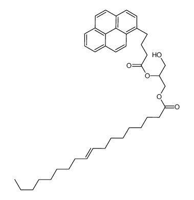 [3-hydroxy-2-(4-pyren-1-ylbutanoyloxy)propyl] (Z)-octadec-9-enoate结构式