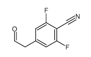 2,6-difluoro-4-(2-oxoethyl)benzonitrile Structure
