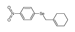 (cyclohex-1-en-1-ylmethyl)(4-nitrophenyl)selane Structure