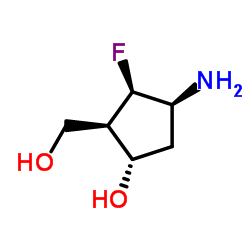 Cyclopentanemethanol, 3-amino-2-fluoro-5-hydroxy-, (1R,2R,3S,5S)- (9CI) picture