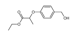 Ethyl-2-[4-(hydroxymethyl)phenoxy]propionat Structure