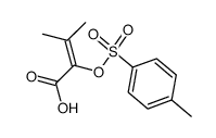 3-methyl-2-(tosyloxy)but-2-enoic acid结构式