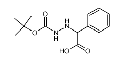 (N'-tert-Butoxycarbonyl-hydrazino)-phenyl-acetic acid结构式