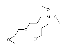 (3-CHLOROPROPYL)DIMETHOXY-(3-(OXIRANYLMETHOXY)PROPYL)SILA. structure