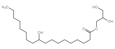 1,3-dihydroxypropan-2-yl 10-hydroxyoctadecanoate Structure