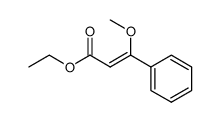 ethyl 3-methoxy-3-phenyl-2-propenoate结构式