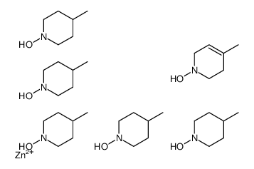 zinc,1-hydroxy-4-methyl-3,6-dihydro-2H-pyridine,1-hydroxy-4-methylpiperidine结构式