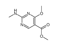 methyl 4-methoxy-2-(methylamino)pyrimidine-5-carboxylate Structure