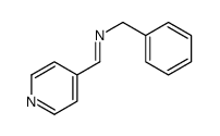 N-benzyl-1-pyridin-4-ylmethanimine结构式