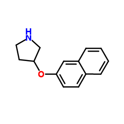 2-NAPHTHYL 3-PYRROLIDINYL ETHER structure