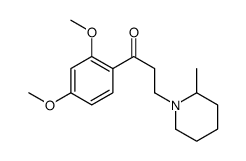 1-(2,4-dimethoxyphenyl)-3-(2-methylpiperidin-1-yl)propan-1-one结构式