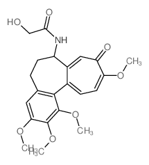 Acetamide,2-hydroxy-N-[(7S)-5,6,7,9-tetrahydro-1,2,3,10-tetramethoxy-9-oxobenzo[a]heptalen-7-yl]-结构式